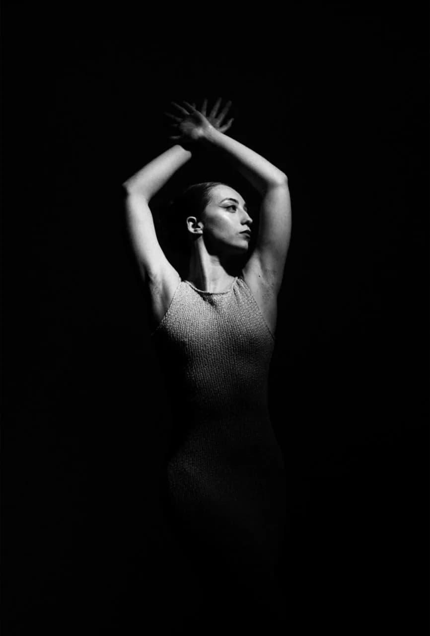 Studio portrait of Emmy Lebrun photographed by The Thief of Time in New York